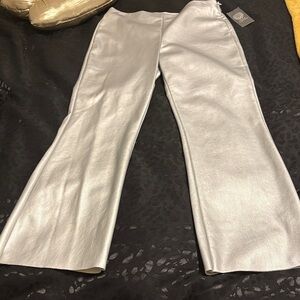 Chic Silver Metallic Pant New Sz4